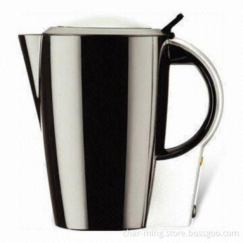 Electric Coffee Maker with Lid or Spout Filling, Dual Indicators and 250W Power